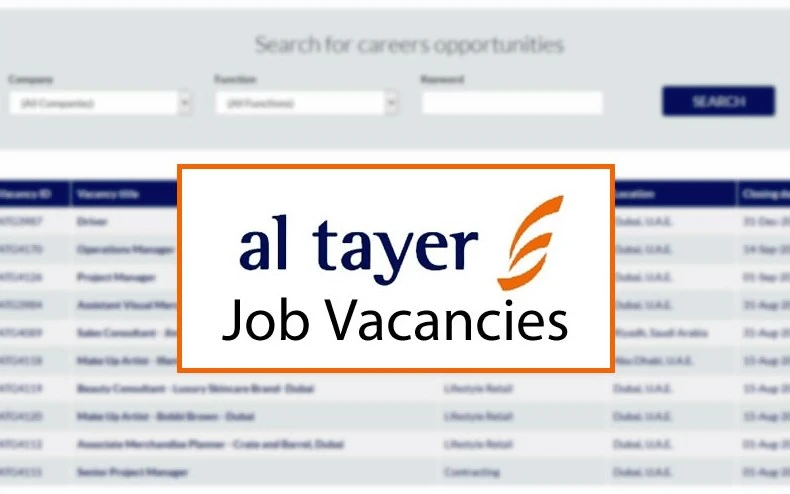 Al Tayer Group Careers UAE – New Vacancies Annonued